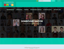 Tablet Screenshot of dombovar.hu